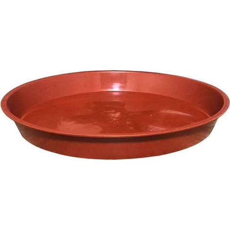 Lot de 10 Soucoupes pour Plantes, Soucoupes pour Pots de Fleurs pour Plantes, Plateaux de Planteur pour Intérieur, Extérieur, Jardin - 23cm/Rouge (1/5)