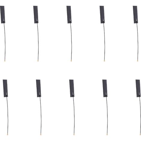 Jeu de 10 antennes FPC souples intégrées 824-960MHz, câble RG1.13, adhésif dorsal, pour module NB-IoT, bande flexible autocollante (1/5)