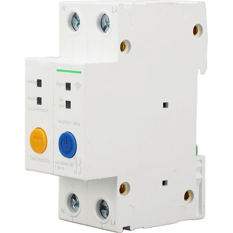 Disjoncteur WiFi 2P 25A 230V AC, pilotage à distance et programmation horaire, surveillance en temps réel, montage sur rail DIN (1/5)