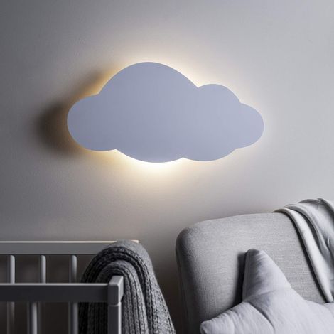 Applique murale LED, veilleuse à intensité variable pour enfants, applique intérieure blanc chaud, avec prise, convient pour la chambre d'enfant, la chambre à coucher, le salon, applique murale en for (1/4)