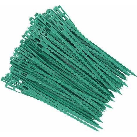 80 Pcs Accroche-Tuteurs pour Tomates Arbres Tuteurs de Plantes Attache et Soutien Réglable pour Plantes Serre-câble Lien en Plastique pour Jardinage Bricolage (1/5)