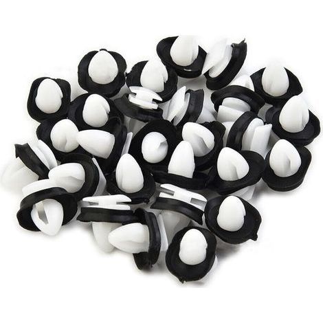 Confezione da 100 clip di fissaggio per portiere auto con guarnizione in gomma da 9 mm, clip per paraurti per Citroën Jumper, Peugeot Boxer, Fiat (1/5)