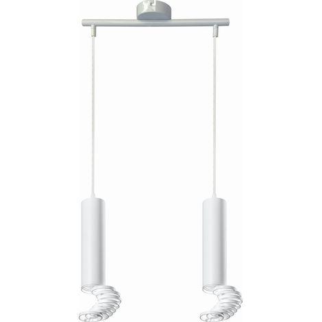 Lampada a sospensione Tuba bianca 2xGU10 Candellux (1/3)