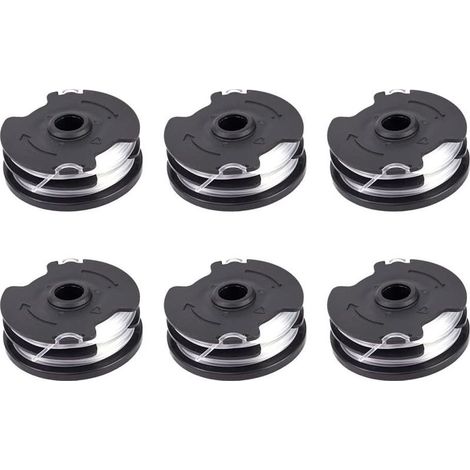 6 bobines de fil pour débroussailleuse, compatibles avec modèles PRTA 20-Li C3 IAN351753, diamètre 2 mm, longueur 2,5 m (1/5)