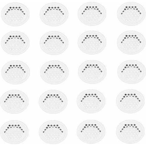 Grille Aerartion 20 Pièces Grille Ventilation 35mm Grille Aeration Grille de Ventilation Grille D'aération Trou Inox Blanc Ronde Grille Ventilation pour Cuisine Armoire Meubles (1/5)