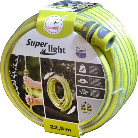 Jardibric – Tuyau d'arrosage anti-torsion 22,5 m Ø15 mm – Résistant aux intempéries et UV – Embouts ergonomiques pour connexion étanche (1/3)