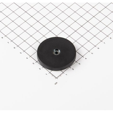Magna-C Gummiertes Magnetsystem Ø43x6mm aus Neodym ohne Befestigung (1/3)
