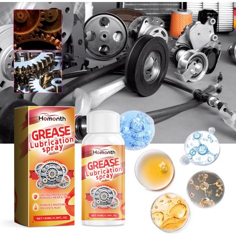 Multi-functional mechanical grease lubricating spray for household machinery, gears, lock cylinders, hinges, and doors - 100ml (1/5)
