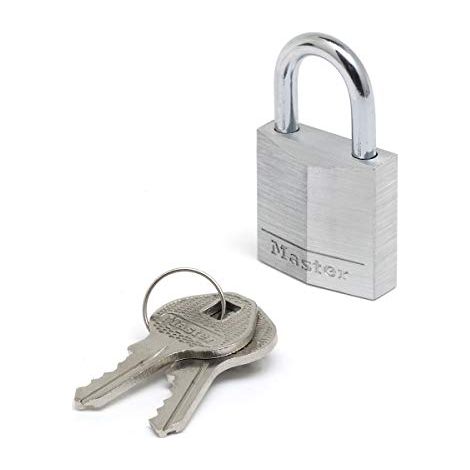 MASTER LOCK- LUCCHETTO IN ALLUMINIO MASSICCIO ARCO ACCIAIO CEMENTATO 30x16x5 MM (1/4)
