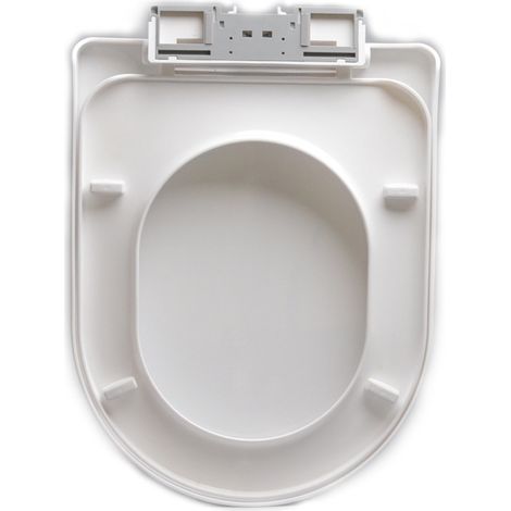Abattant WC, Housse de siège WC, Blanc,Salle de Bain et Toilettes au Niveau du Couvercle des Toilettes, Nettoyage Facile, ins (1/4)
