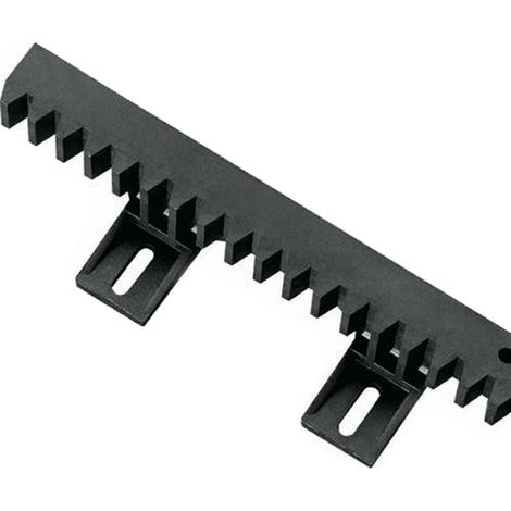 Nice – Crémaillère nylon 1 m armée – 6 attaches basses – Pour portail en bois dur – Résistance accrue aux intempéries