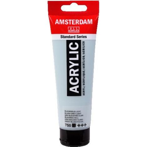 Peinture acrylique - Talens - AMSTERDAM - 120 ml - Gris Bluish Grey Light - Satiné