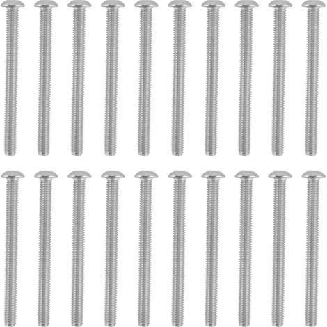 50 vis à tête cylindrique creuse, acier galvanisé M4, adaptées aux instruments de précision et aux équipements électroniques. 2802-0004-0045 (1/5)