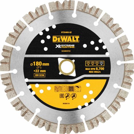 DEWALT XR EXTREME RUNTIME Disques à tronçonner diamantés