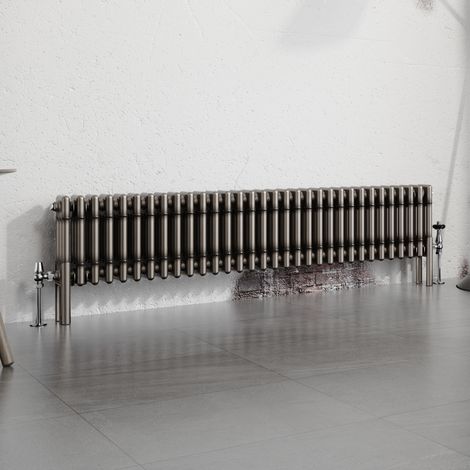 Warmehaus Traditional Radiator Raw Metal 300x1462mm Triple Column (1/5)