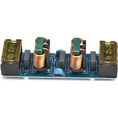 25-A-Netzfilter, zweistufiger Hochfrequenz-Tiefpassfilter für Leistungsverstärker, Schutz vor elektromagnetischen Störungen (EMI), Kupfer-Elektrofilter (1/5)