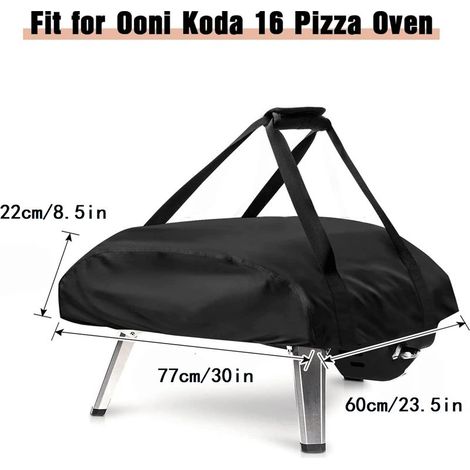– Housse de protection pour four à pizza 77x60x22cm – Tissu Oxford 420D étanche – Résistante aux intempéries – Accessoire Ooni Koda 16 (1/5)