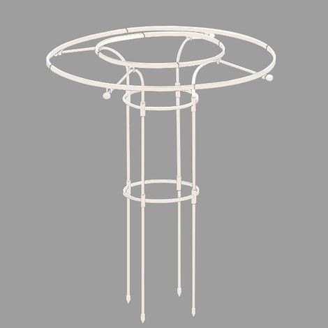 Treillis vertical de jardin pour plantes grimpantes – Support en métal antirouille pour glycine, roses et vignes – 90 cm de hauteur