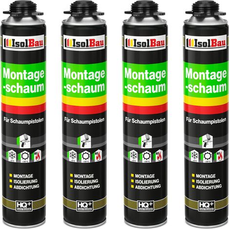 IsolBau Pistol Mounting Foam B2 Montageschaum 4 x 750 ml (1/5)