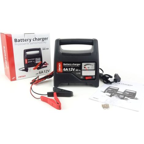 Chargeur de batterie redresseur 6A 12V SBC-6A AMIO-02085 (1/4)