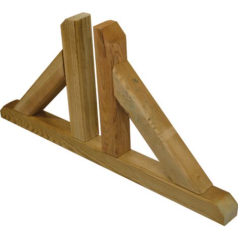 PIEDE PER PANNELLO IN LEGNO - PIEDINO DOPPIO PER GRIGLIATO - GIA' IMPREGNATO