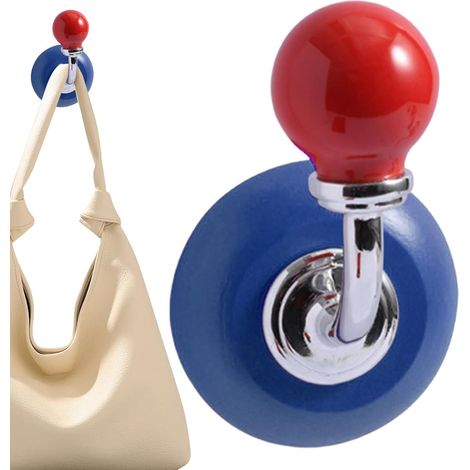 Ganchos decorativos de pared, ganchos de una sola capa, bola de sonido decorativa de colores Colgador magnético de coronas, organizador de almacenamiento de sombreros para refrigerador, sala de estar (1/5)