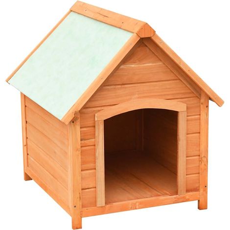 Maison Exclusive - Hundehütte Kiefernholz & Tannenholz Massiv 72x (1/5)