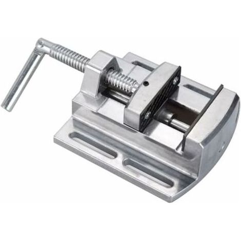 Drill press vise, 2.5" opening, aluminum alloy bench vise with guide bar for electricians and woodworking tools (1/5)