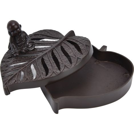 Porte-encens Feuille Miniature - Durable, Facile à Nettoyer, Décoration Apaisante pour la Maison (1/5)