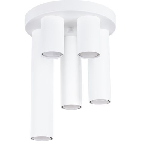 Plafonnier moderne blanc rond Ø25 5 spots GU10 Pure Lume MODENO (1/5)