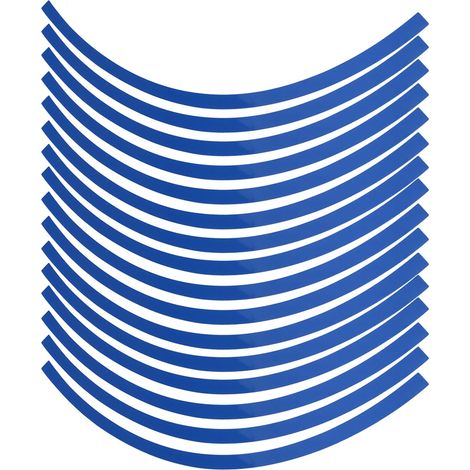 Ruban réfléchissant adhésif pour jantes de voiture et moto - 6 couleurs (Bleu) (1/5)