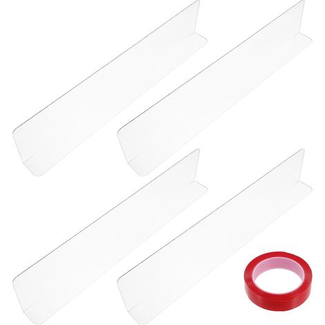 Lot de 4 Films de Protection Transparents pour Rebords de Fenêtre 35X7 CM (1/5)