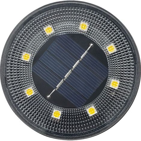 Wasserdichte Solarleuchten für den Außenbereich, geeignet für Gartentreppen, Rasen und Garten, zum Eingraben, schwarz (1 Stück) (1/5)