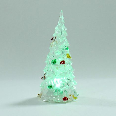 Beleuchteter LED-Weihnachtsbaum, mehrfarbige Glitzer-Tischfigur aus Acryl, Weihnachtsdekoration, Geschenk für Frauen (1/3)