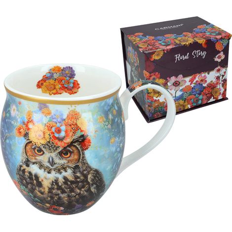 Taza con forma de barril - Búho (CARMANI) (1/4)