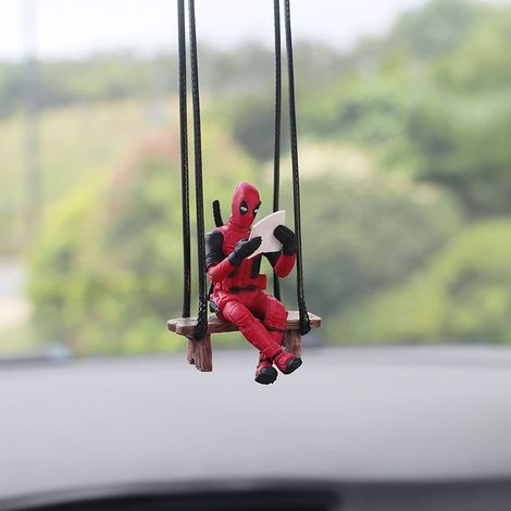 Ornements de rétroviseur de voiture amusants sur le thème des animés, pendentifs de voiture, décorations de rétroviseur de voiture, accessoires de voiture (1/5)