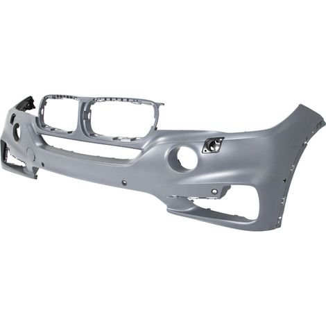 Pare-choc avant à peindre avec 6 trous radars et lave-phares Vision Nocturne BMW X5 3 F15 2013-2019