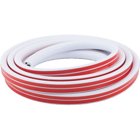 Cache-câble auto-adhésif en PVC haute résistance, protection de câble de 5 mètres, blanc, pour la maison, le bureau ou le garage. (1/4)