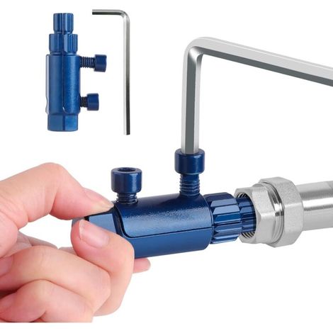 Rohrausdreher – Werkzeug zum Entfernen abgebrochener Wasserhähne für 1/2", 3/4" und 1" Rohre. Entfernt Schrauben und Gewinde von verrosteten/beschädigten Wasserhähnen (blau).