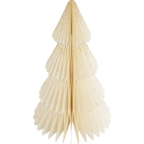 Albero di carta shapu h30 ecru - Feeric lights & christmas (1/4)