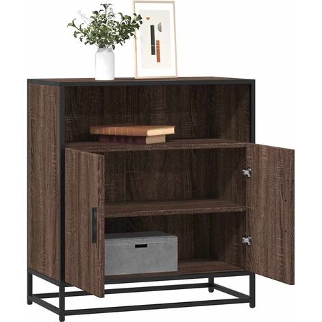 Sideboard Braun Eichen-Optik 68x35x76 cm Holzwerkstoff