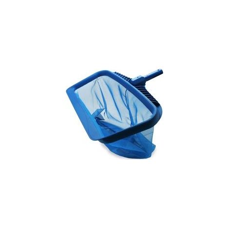 Épuisette de piscine, outil de nettoyage robuste pour râteau à feuilles, sac de récupération en filet à mailles fines bleu (1/5)