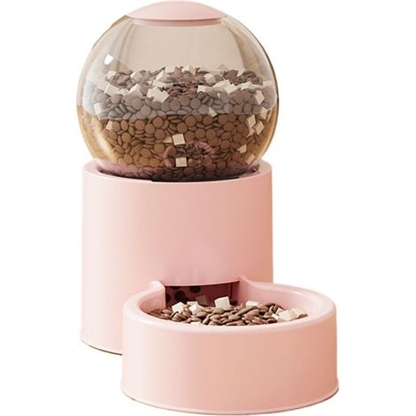 Distributeur automatique de nourriture pour animaux Distributeur d'eau automatique — Distributeur de croquettes — Capacité de 0,8 L (1/5)