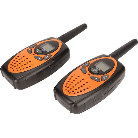 Talkie-walkie portable mini mains libres, radio bidirectionnelle avec fonction de réduction du bruit, idéal pour la famille, les enfants, le camping et la randonnée. (1/5)