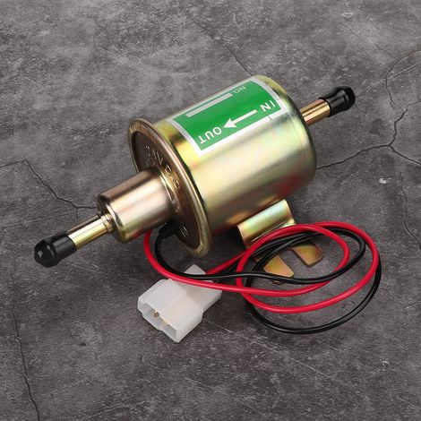 Universal 24V Bateau Voiture Pompe à Carburant Électrique Filtre en Ligne Essence Diesel Remplacement (Or) (1/5)
