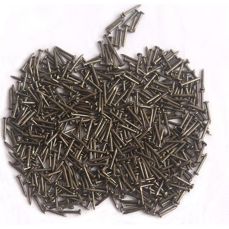 1X10mm Petits Clous,Mini Clous Bois en Fer pour Photo Clous pour Photo Suspendus Meubles de Travail du Bois DIY Clous Bricolage Images Décoratifs Clous Noir 500pcs (1/5)