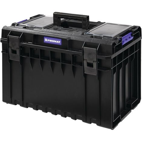 Valigetta portautensili esterna L585xP385xH420mm coperchio in policarbonato 52l PROMAT
