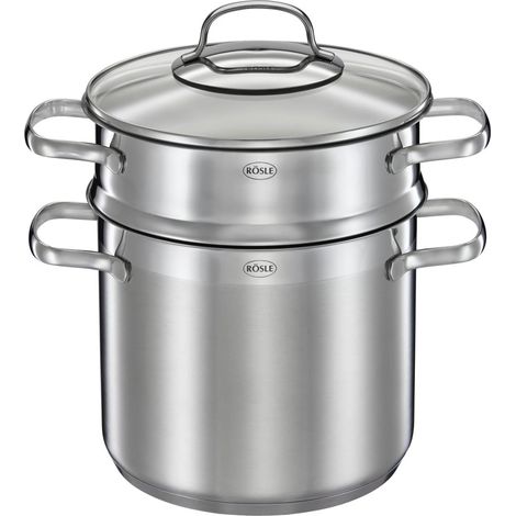 Rösle Elegance Pasta-Topf Silber 5 Liter
