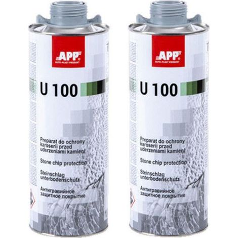 Revêtement anti-gravillon - Blackson U100 - Lot de 2 - Séchage rapide - Élastique et peinturable