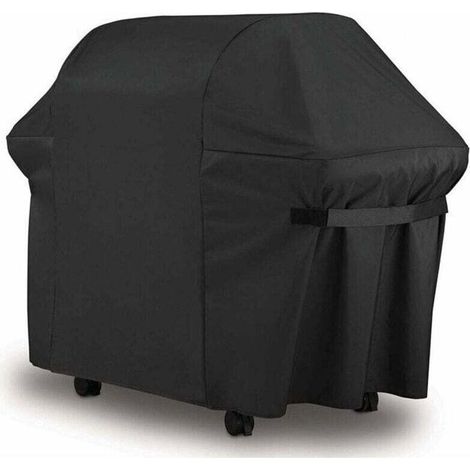 Housse Barbecue Bâche de Gril Anti-UV/ Imperméable Extérieur Barbuae Grill Noir pour Weber Brinkmann 420D Oxford(152x76x121cm) (1/4)